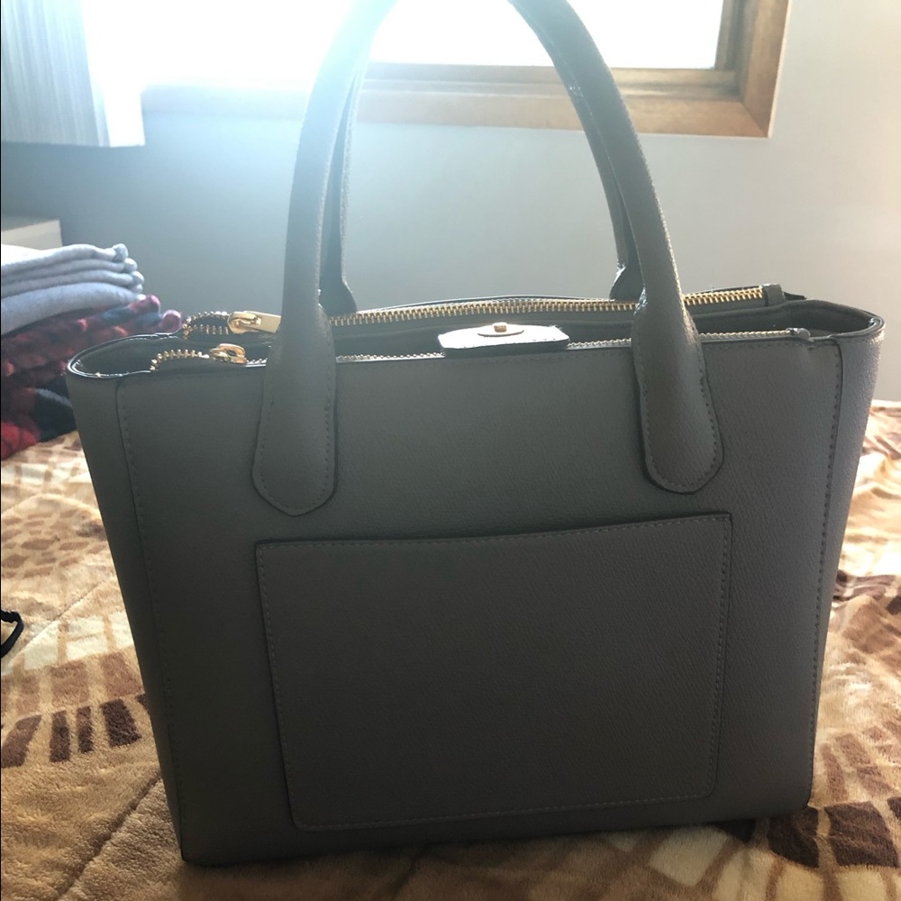 Grey shoulder bag